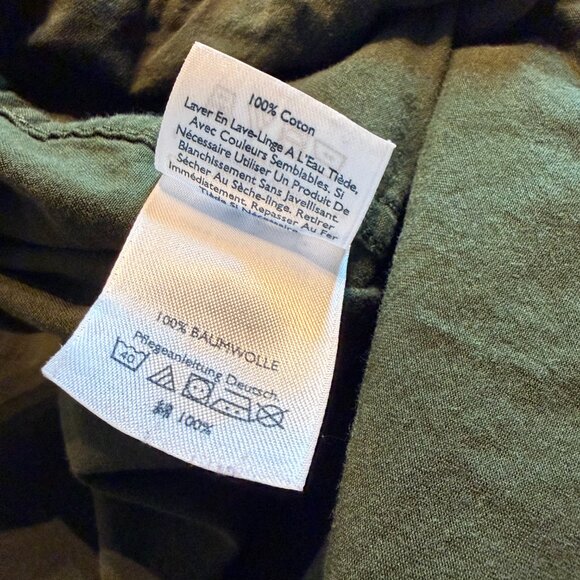 EDDIE BAUER MENS LONG SLEEVE GREEN BUTTON UP COLLARED SHIRT - Picture 5 of 7